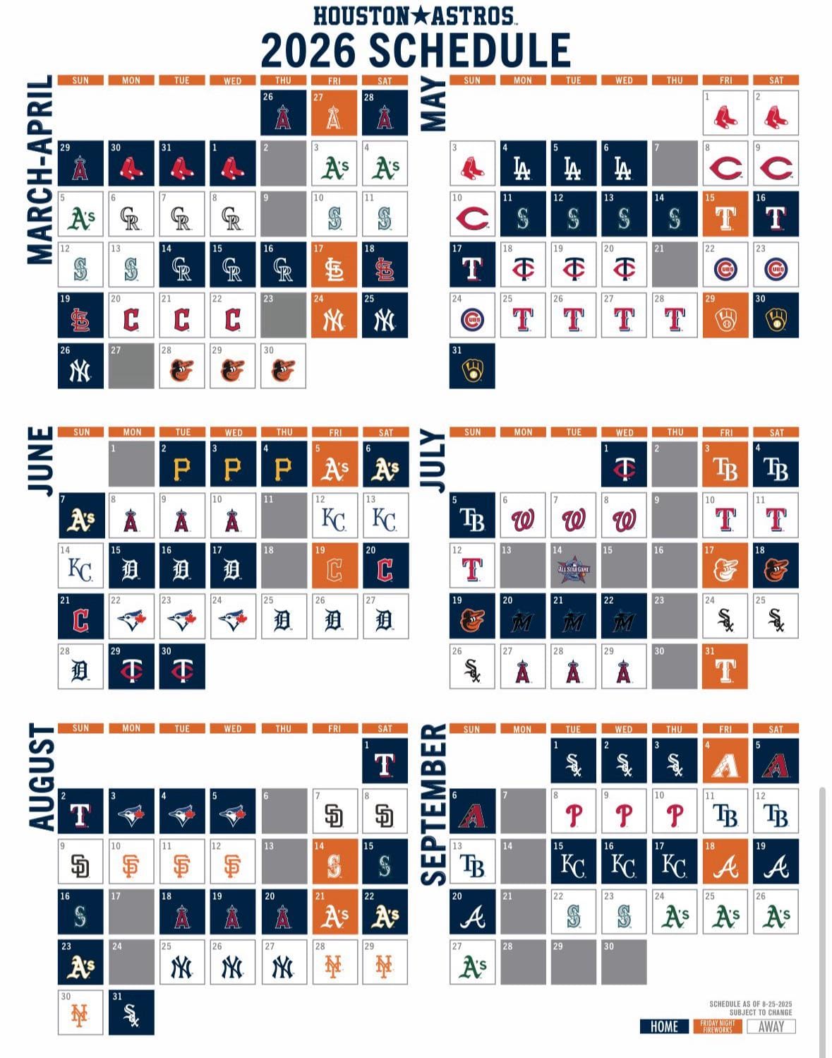 2026 Astros Schedule Image 1929 