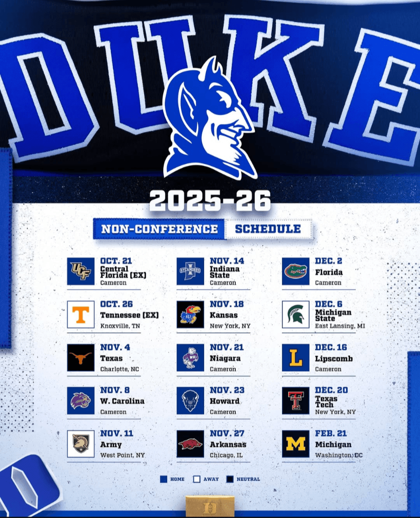 Duke Soccer Schedule 2027
