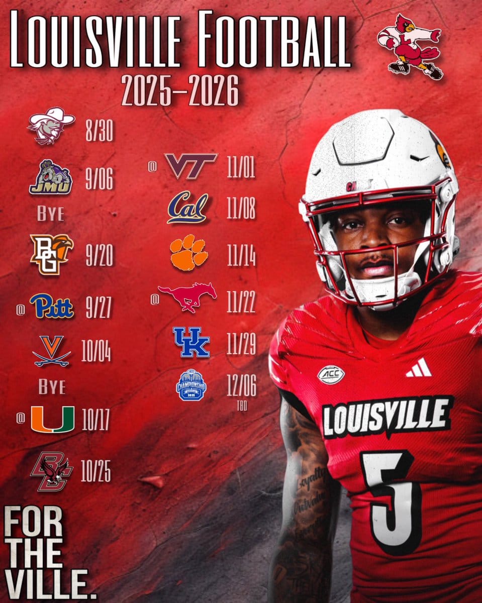 2026 louisville football schedule
