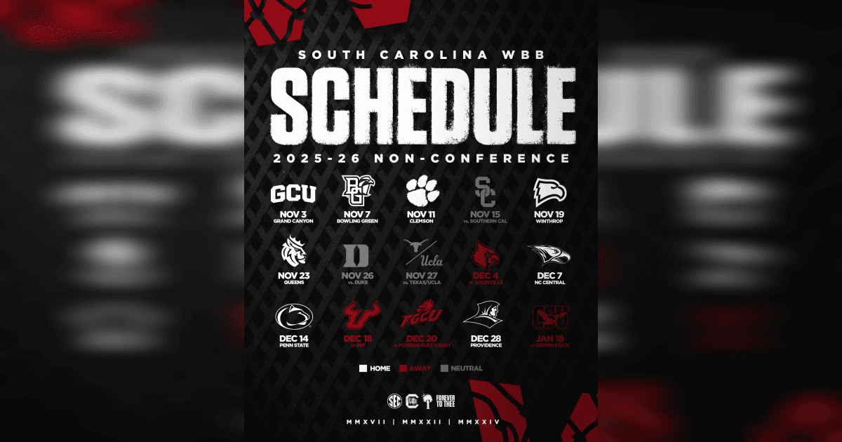 South Carolina Basketball Schedule 2027 23