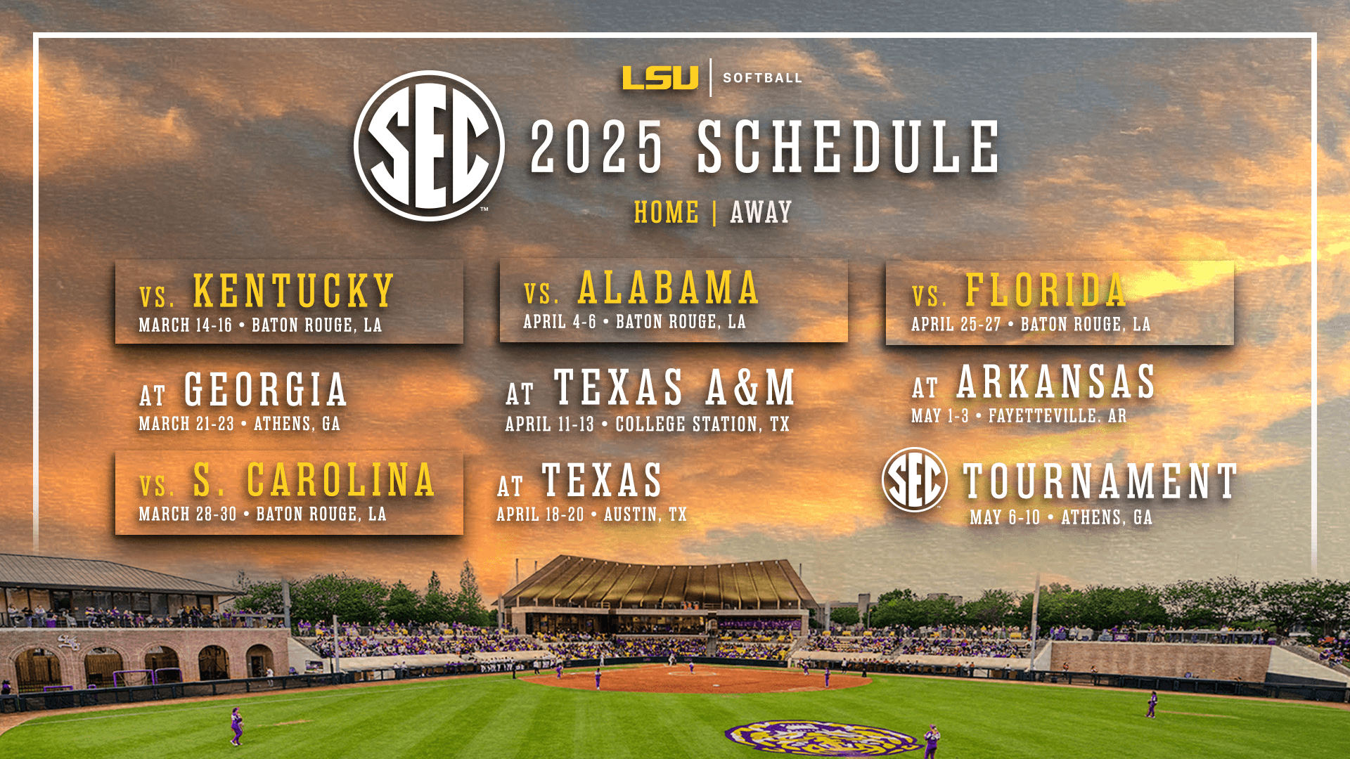 Lsu Softball Schedule 2026 Printable Image 383 